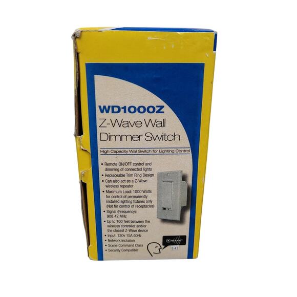 Linear WD 1000Z Z-Wave Wall Dimmer Switch 3-Way High Capacity Lighting Control - Picture 2 of 5